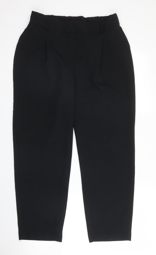 George Womens Black  Polyester Trousers  Size 10 L25 in Regular