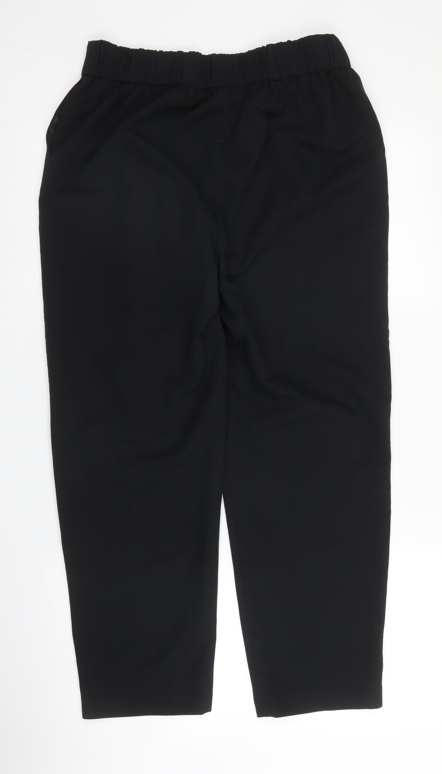 George Womens Black  Polyester Trousers  Size 10 L25 in Regular