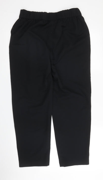 George Womens Black  Polyester Trousers  Size 10 L25 in Regular