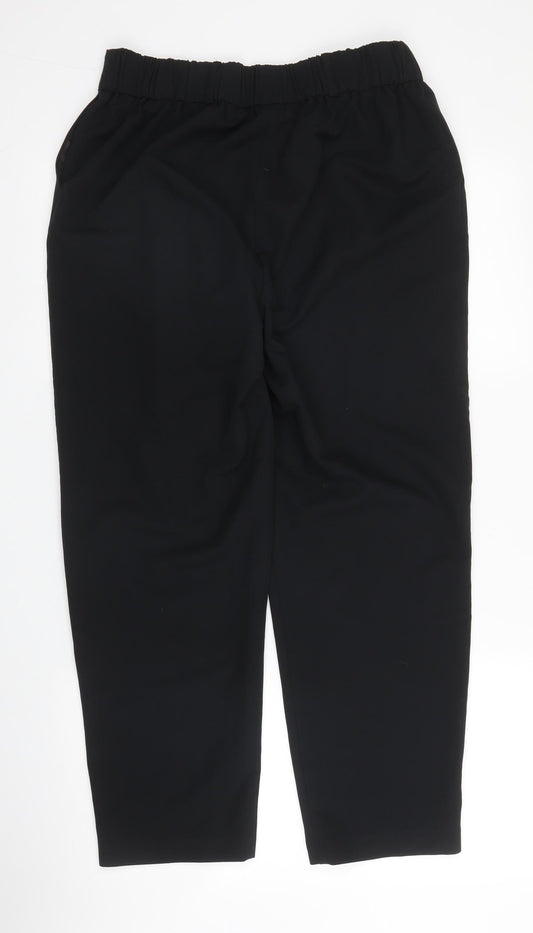 George Womens Black  Polyester Trousers  Size 10 L25 in Regular