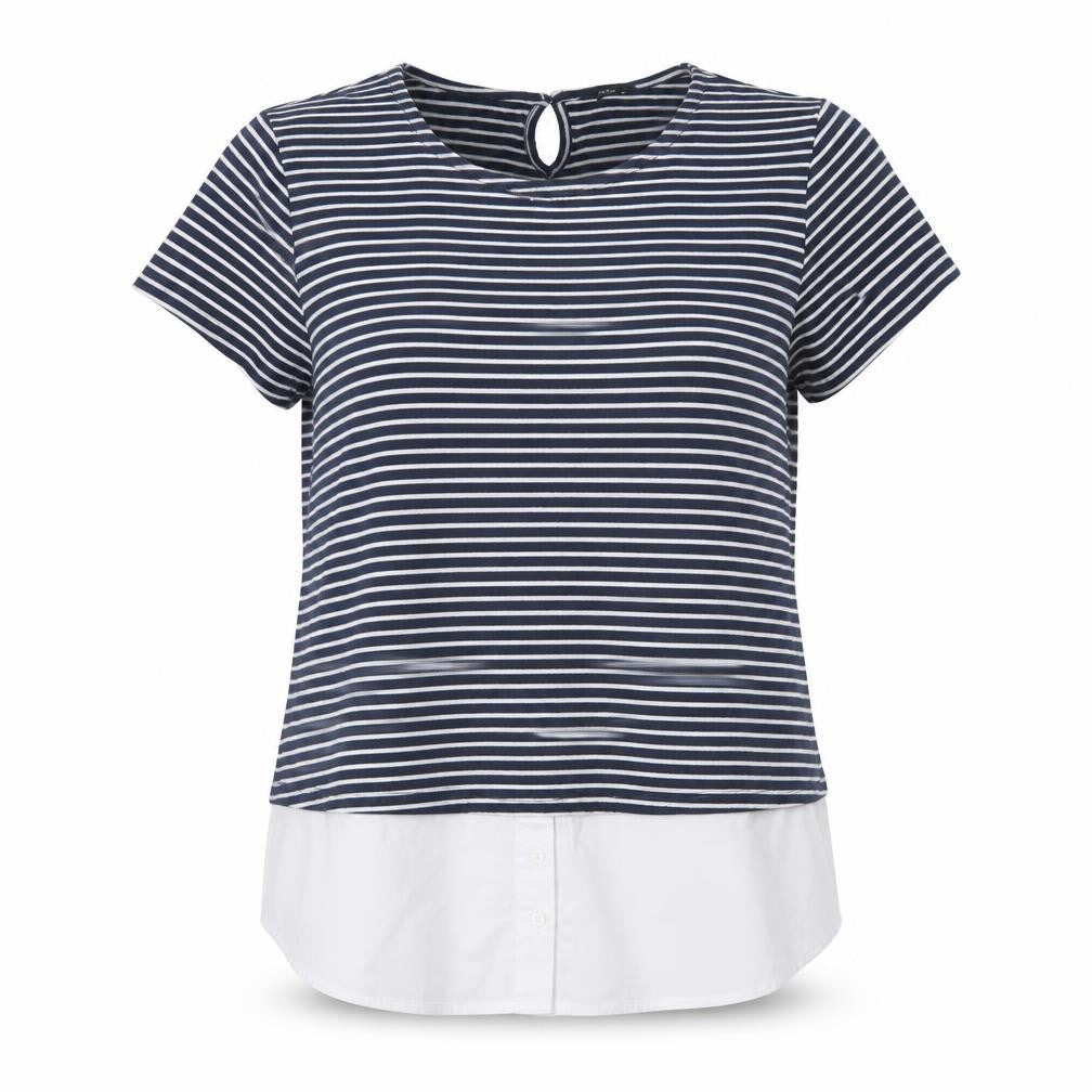 Womens UK Size 14 M&Co Blue Basic Blouse