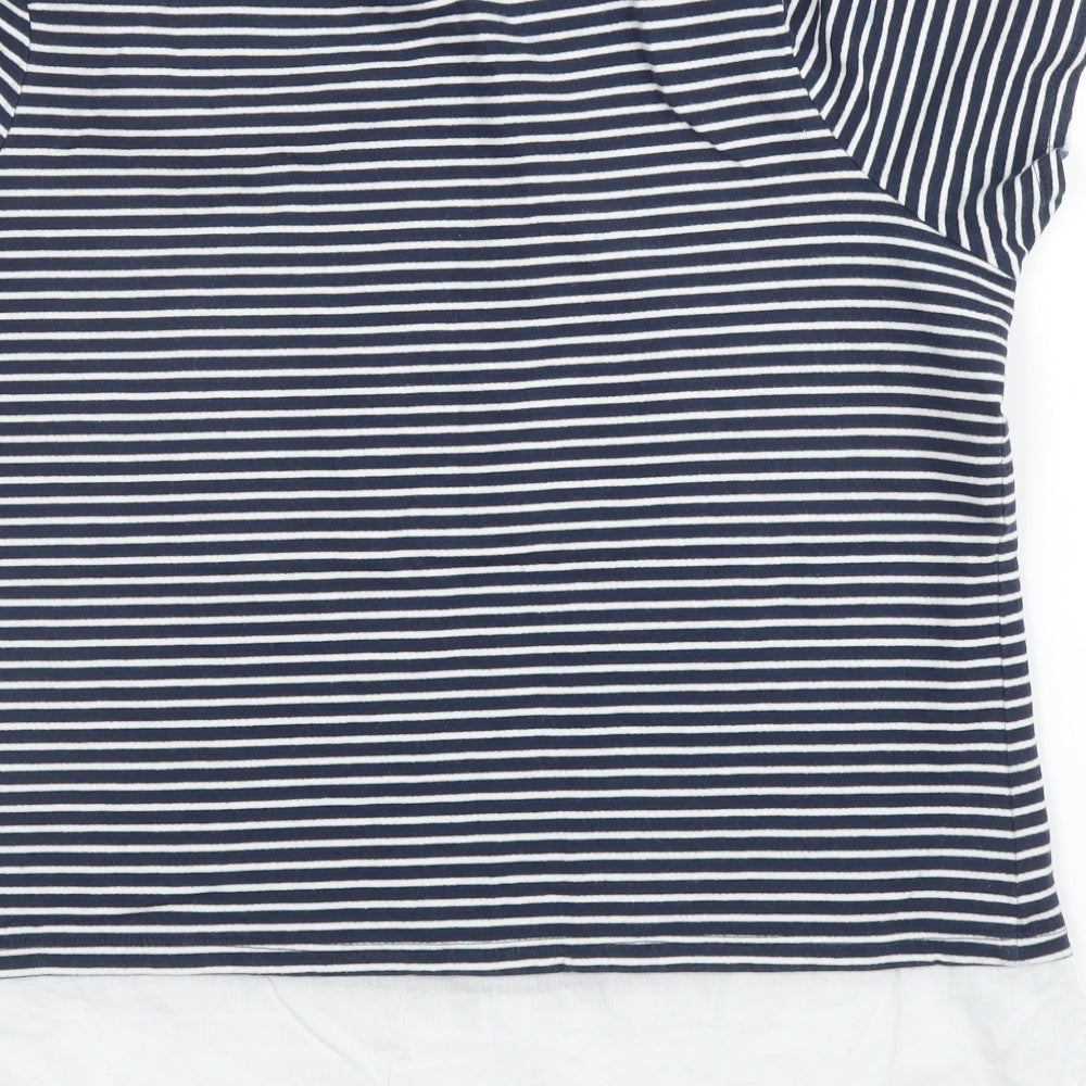 Womens UK Size 14 M&Co Blue Basic Blouse