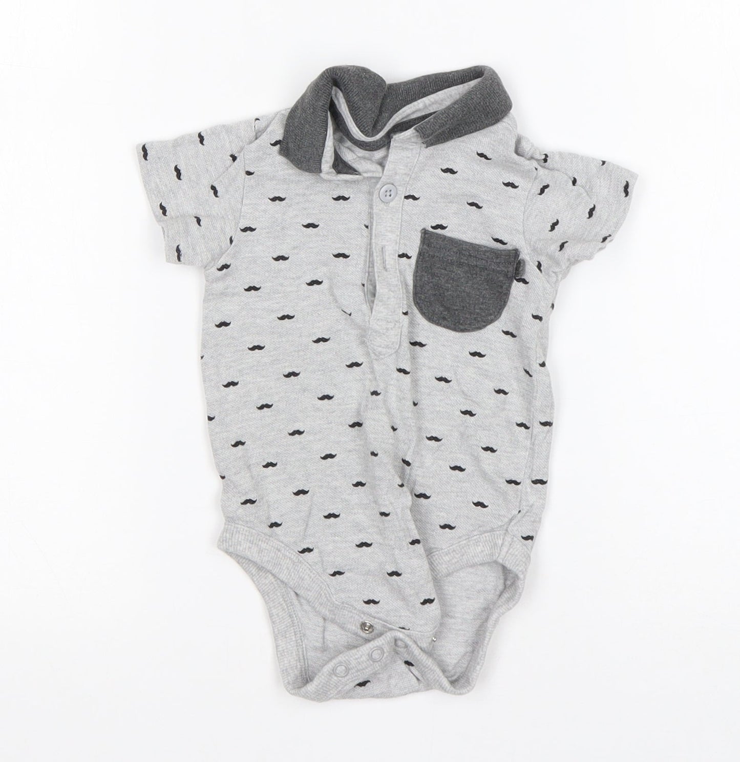 George Boys Grey  Cotton Leotard One-Piece Size 6-9 Months