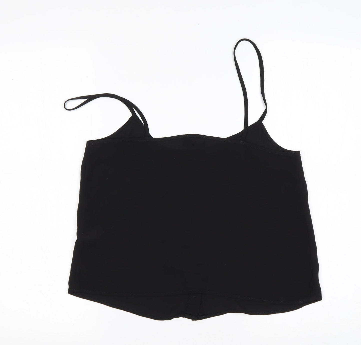 Womens UK Size 10 Topshop Black Basic Tank