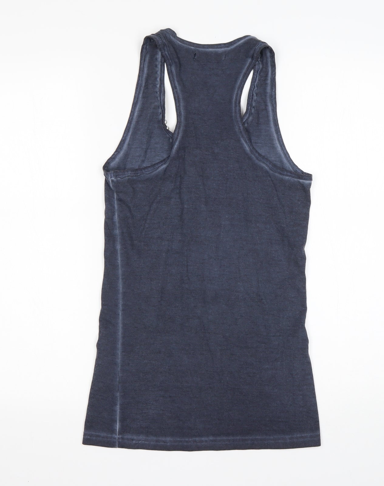 Womens UK Size XS Brave Soul Blue Basic Tank