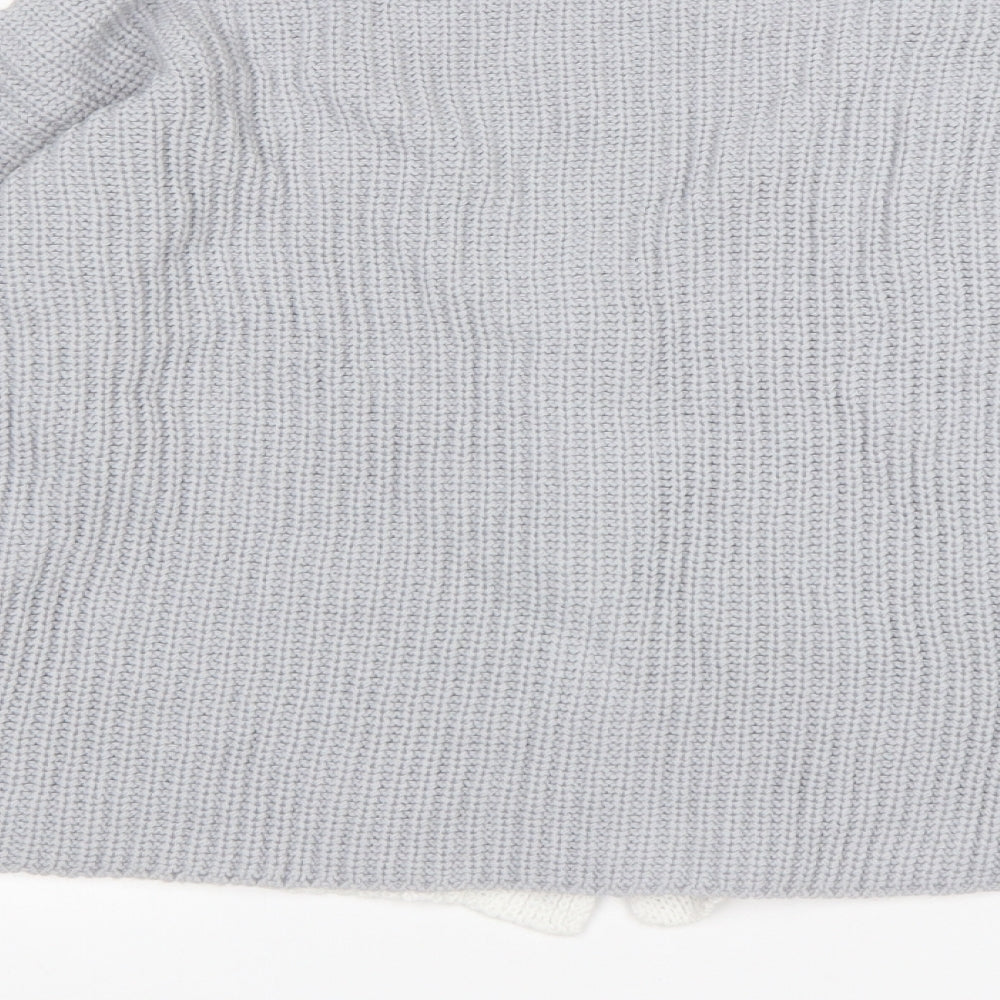 Boohoo Womens Multicoloured V-Neck  Acrylic Cardigan Jumper Size S