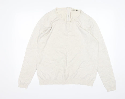 Womens UK Size 18 Papaya Beige Pullover Jumper
