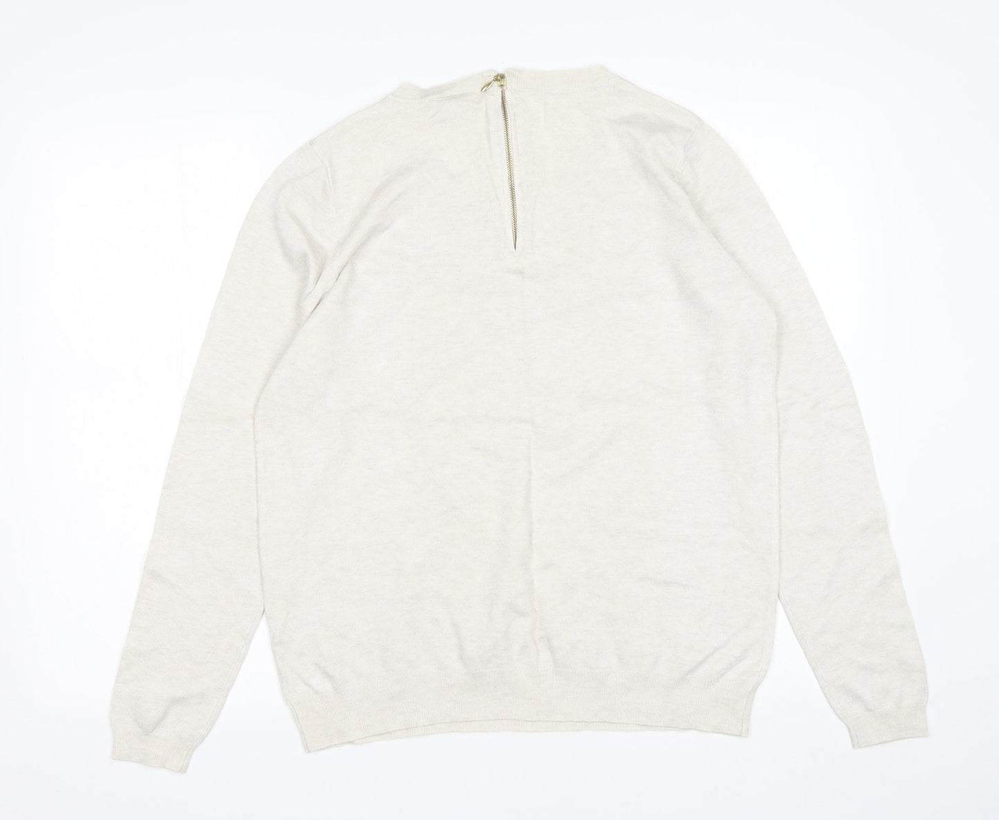 Womens UK Size 18 Papaya Beige Pullover Jumper