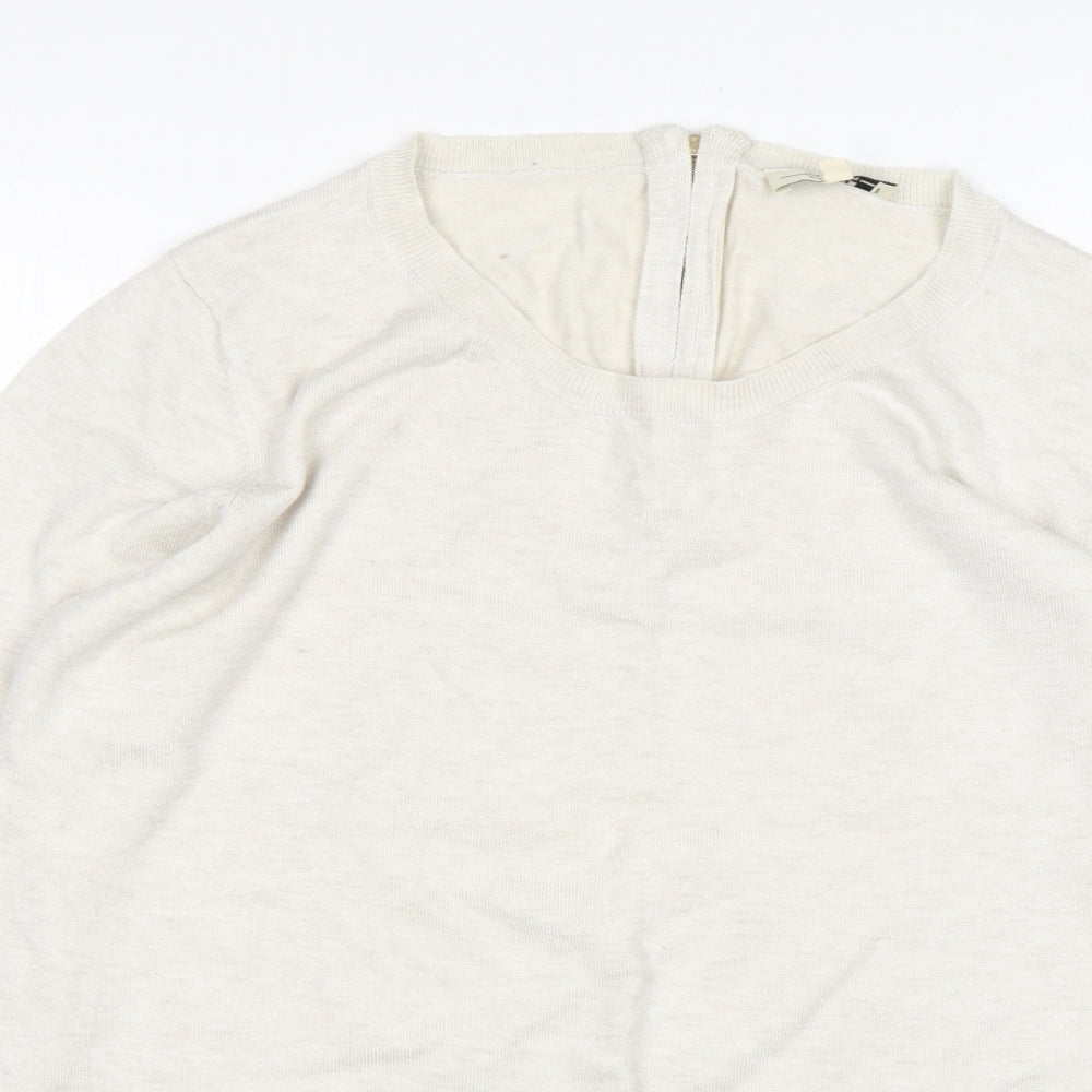 Womens UK Size 18 Papaya Beige Pullover Jumper