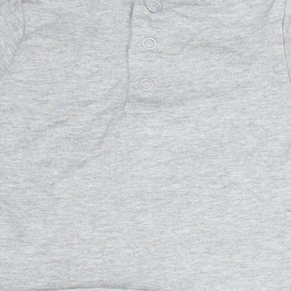 Humprey's Corner Baby Grey  100% Cotton Basic T-Shirt Size 0-3 Months Roll Neck