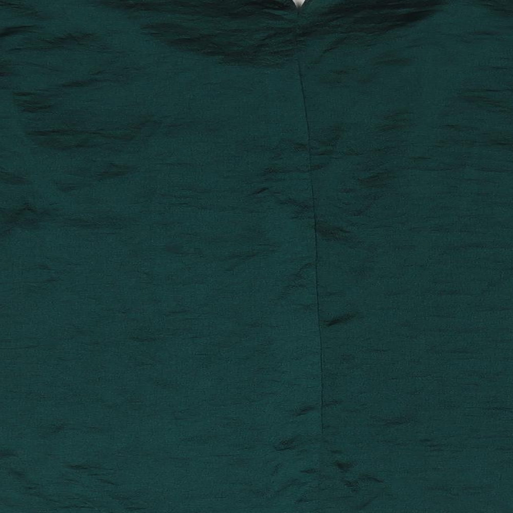 Womens UK Size 14 M&Co Green Basic Blouse