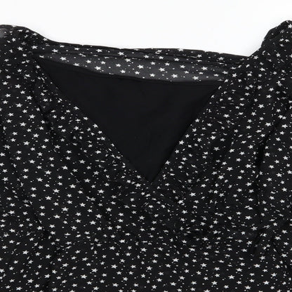 Womens UK Size L Mamalicious Black Basic Blouse