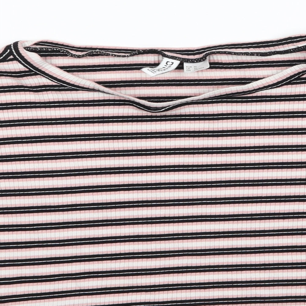 Womens UK Size XL H&M Pink Pullover Jumper