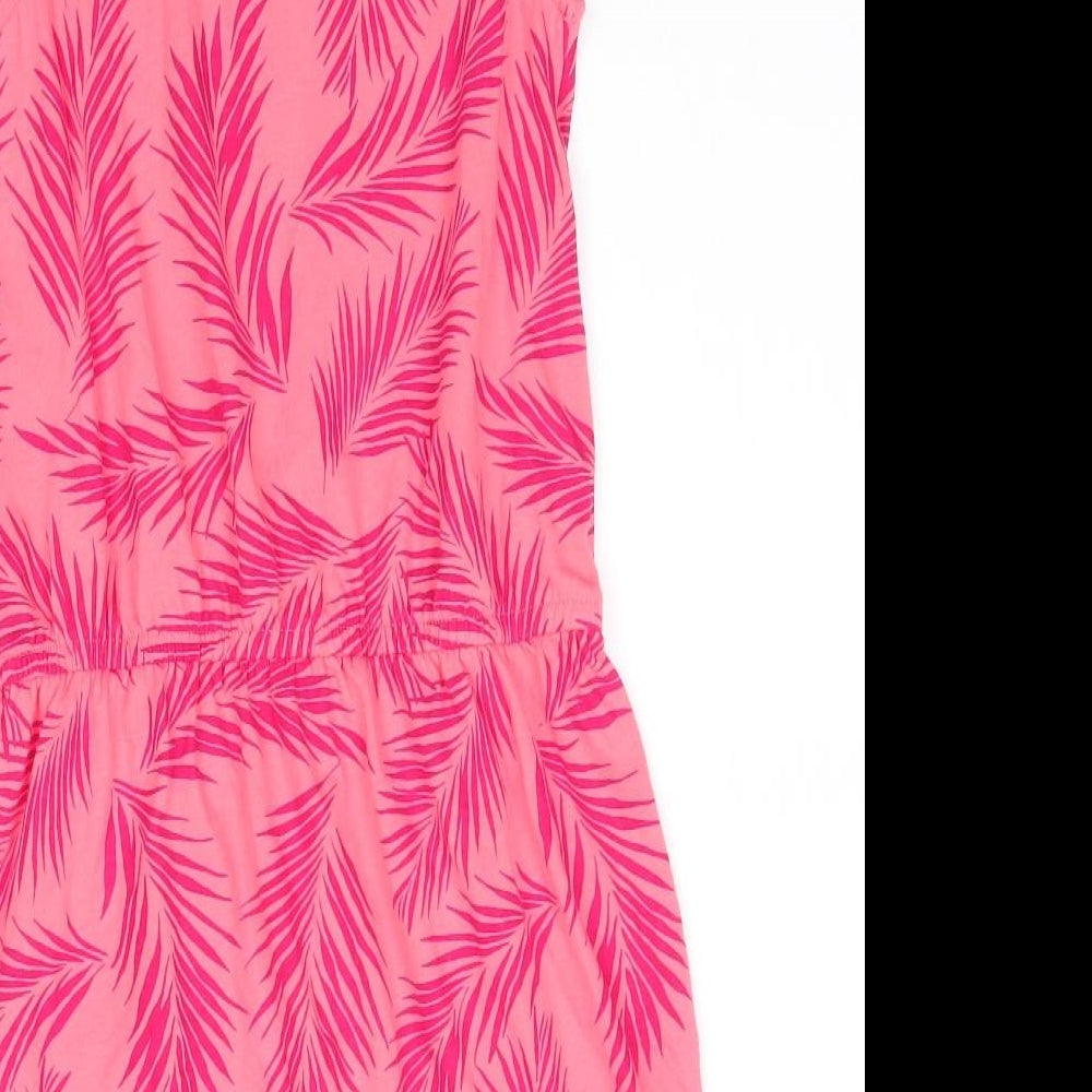 Gap Girls Pink  Cotton A-Line  Size M  Round Neck