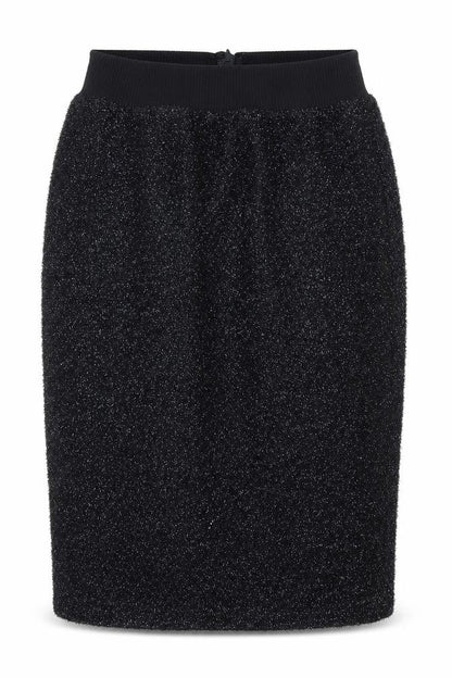 Front view of Topshop women’s blue cotton straight & pencil skirt, size UK 10