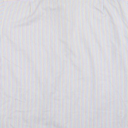 Mens UK Size 16 M&S Multicoloured  Button-Up Short Sleeve Casual Shirt