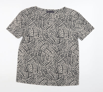 Womens UK Size 8 M&S Beige Basic Blouse