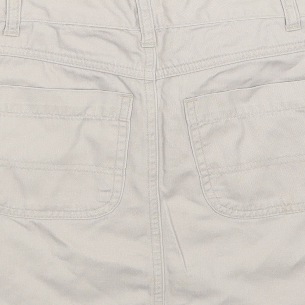 E.A Outerwear For Kids Girls Beige  Cotton Cargo Skirt Size 6-7 Years  Regular Buckle