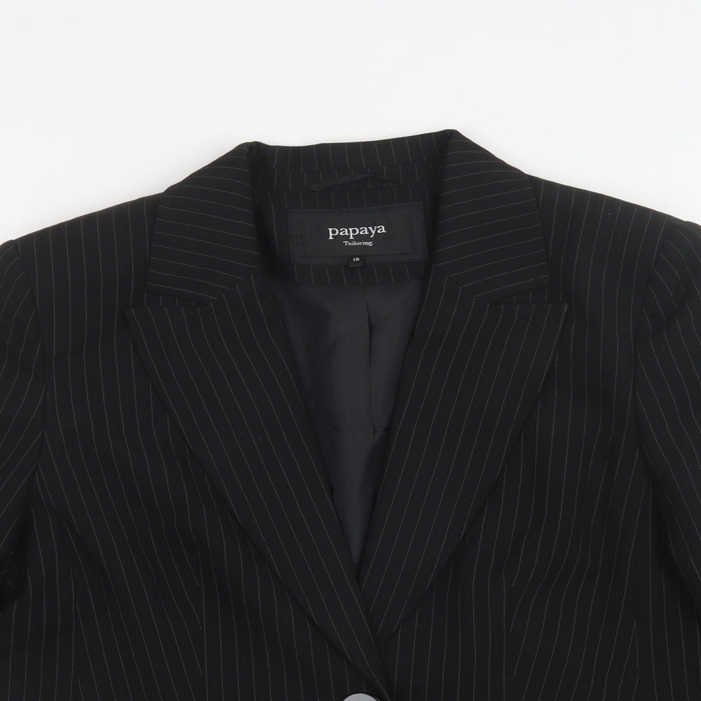 Womens UK Size 12 Papaya Black Jacket