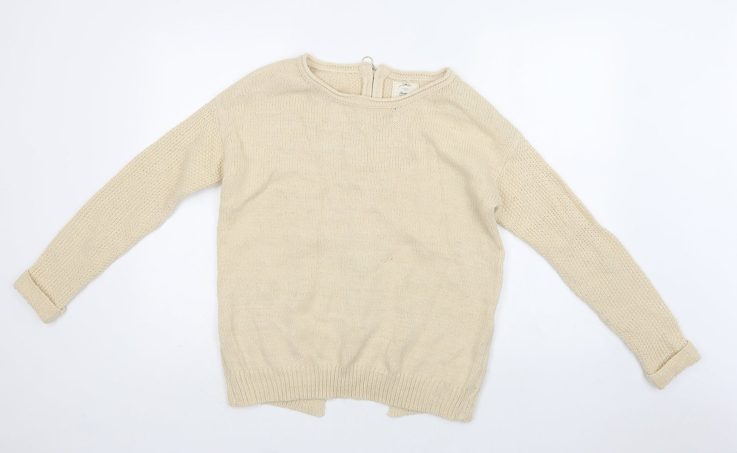 Womens UK Size S New Look Ivory Pullover Jumper