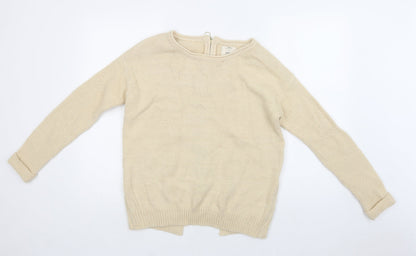 Womens UK Size S New Look Ivory Pullover Jumper