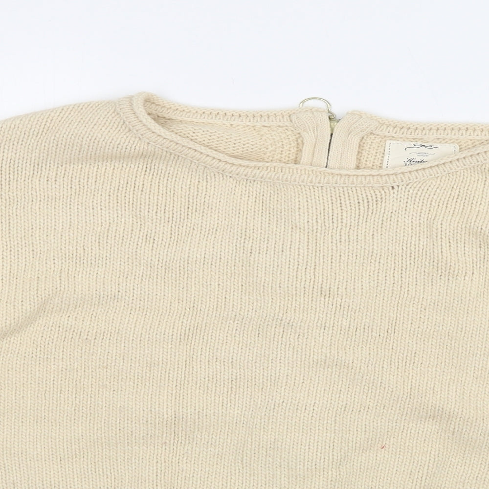 Womens UK Size S New Look Ivory Pullover Jumper