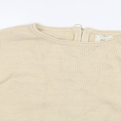Womens UK Size S New Look Ivory Pullover Jumper