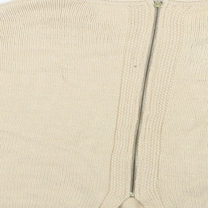 Womens UK Size S New Look Ivory Pullover Jumper