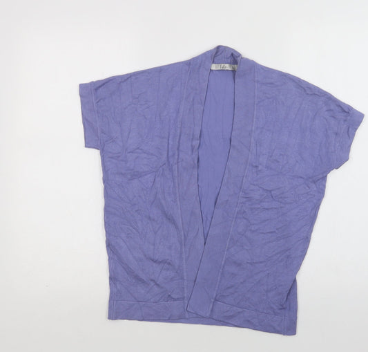 Womens UK Size M Isle Purple Cardigan Jumper