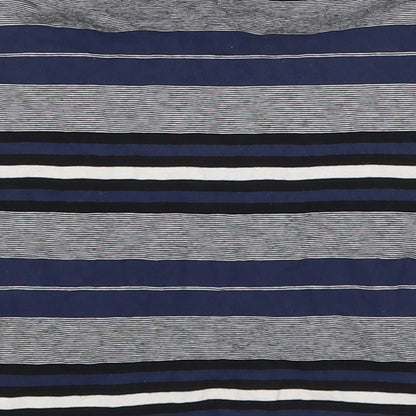 Miss Selfridge Womens Blue Striped Viscose Mini Skirt Size 6