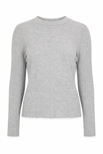 Womens UK Size 6 River Island Grey Basic T-Shirt