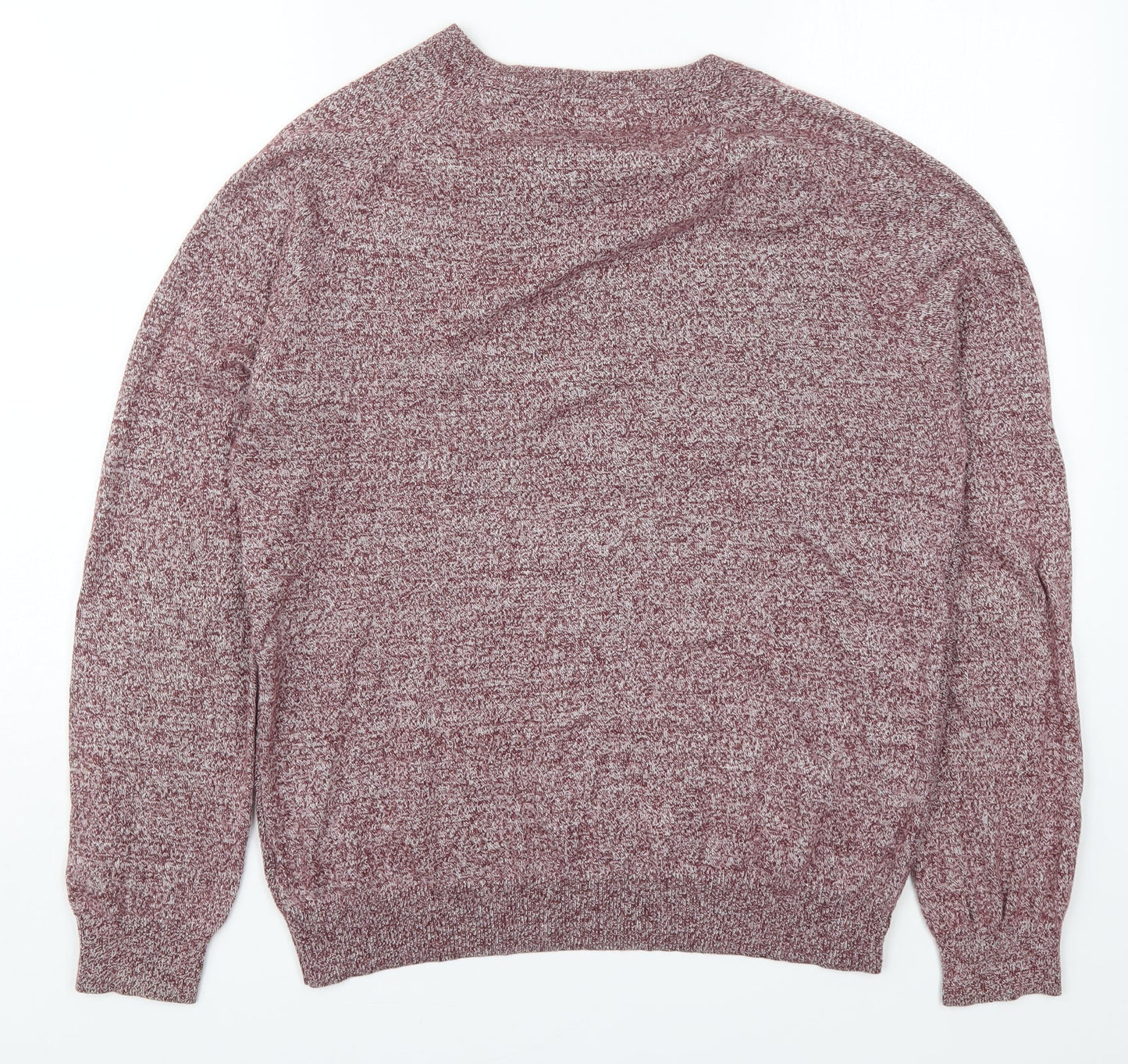 Burton Mens Red Round Neck  Cotton Pullover Jumper Size M