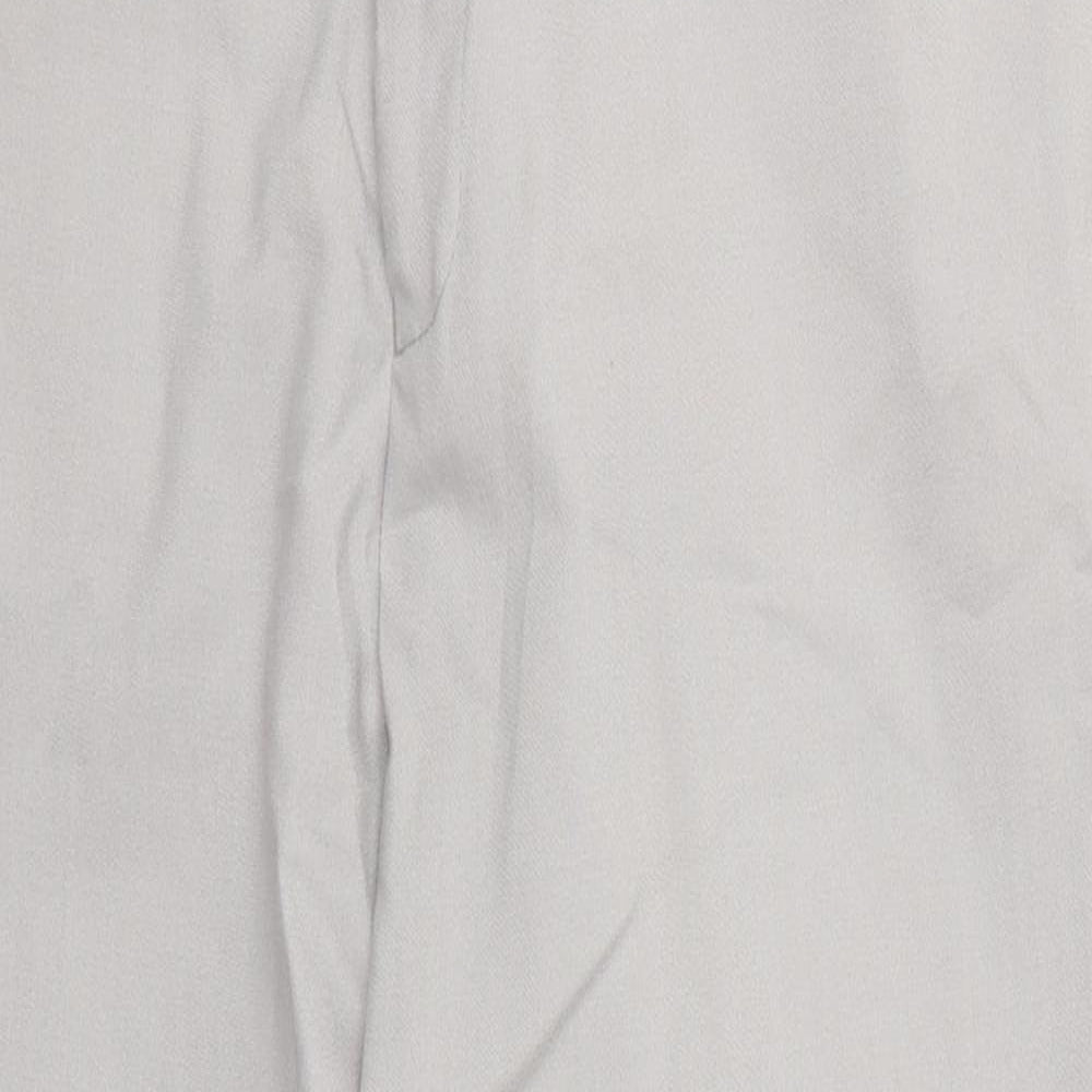 ASOS Mens Grey  Polyester Trousers  Size 32 L24 in Regular Button