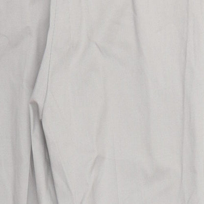 ASOS Mens Grey  Polyester Trousers  Size 32 L24 in Regular Button