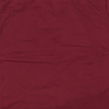 W&B Mens Red  Cotton  Polo Size L Collared Pullover