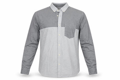 Mens UK Size M George Grey  Button-Up Long Sleeve Casual Shirt