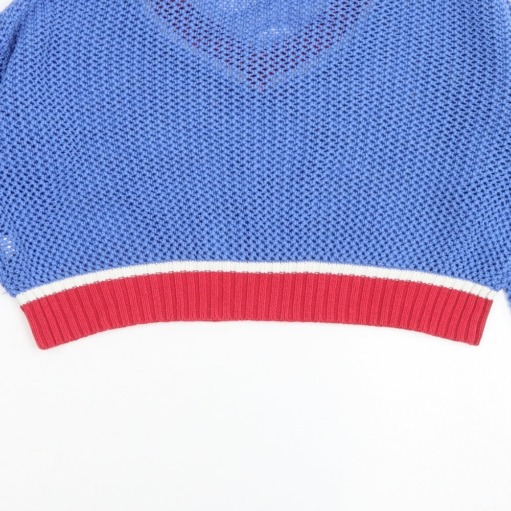 Womens UK Size S Glamorous Blue Pullover Jumper