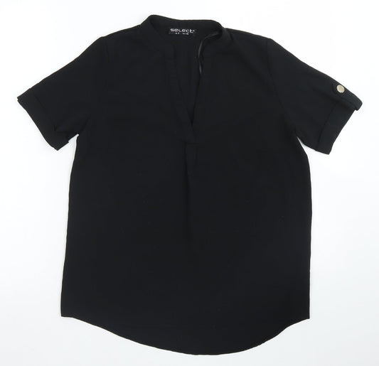 Womens UK Size 8 Select Black Basic Blouse