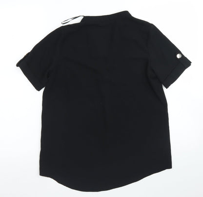 Womens UK Size 8 Select Black Basic Blouse