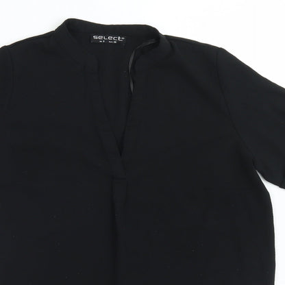 Womens UK Size 8 Select Black Basic Blouse