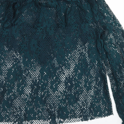 Womens UK Size 12 New Look Green Basic Blouse