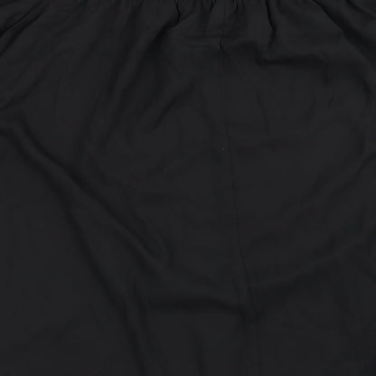 Womens UK Size 3XL Zanzea Black Basic Blouse