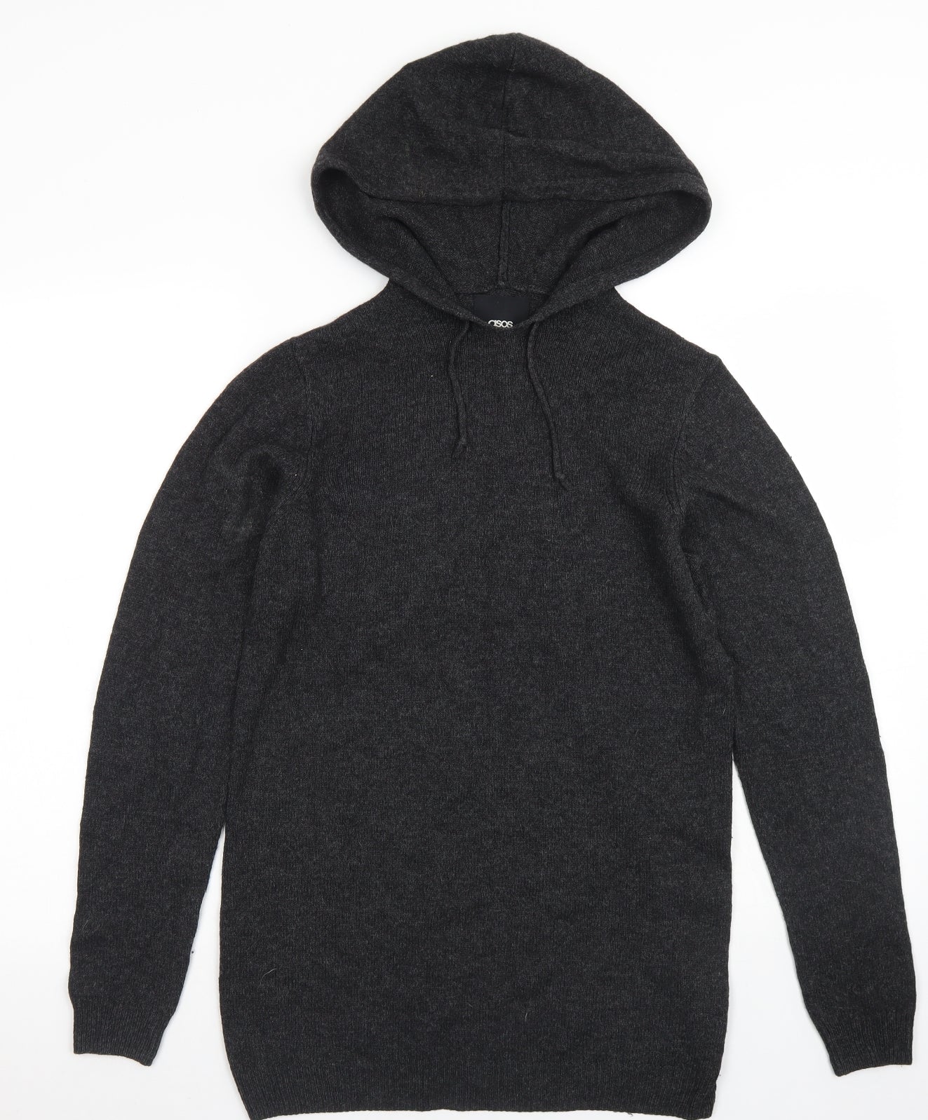 Mens UK Size XS ASOS Black Pullover Hoodie