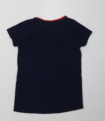 Nutmeg Girls Blue  Cotton  Pyjama Top Size 10-11 Years  Pullover - dreamer