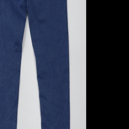 Primark Womens Blue  Cotton Skinny Jeans Size 6 L30 in Regular Button