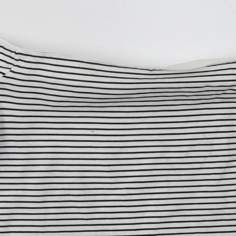 Womens UK Size 10 Topshop White Basic T-Shirt