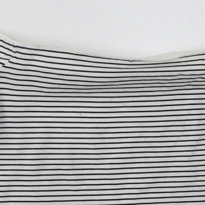 Womens UK Size 10 Topshop White Basic T-Shirt