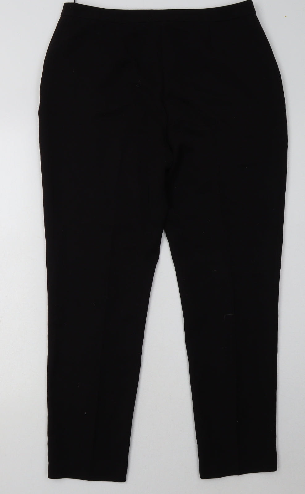 F&F Womens Black  Polyester Trousers  Size 12 L31 in Regular Buckle