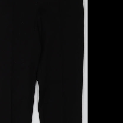F&F Womens Black  Polyester Trousers  Size 12 L31 in Regular Buckle