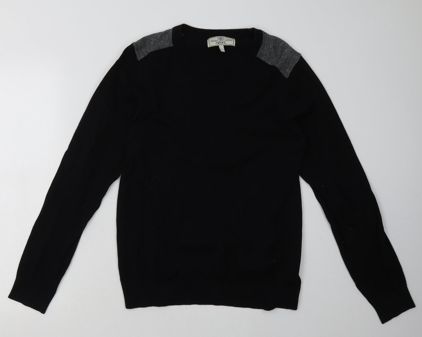 Mens UK Size S NEXT Black Pullover Sweatshirt